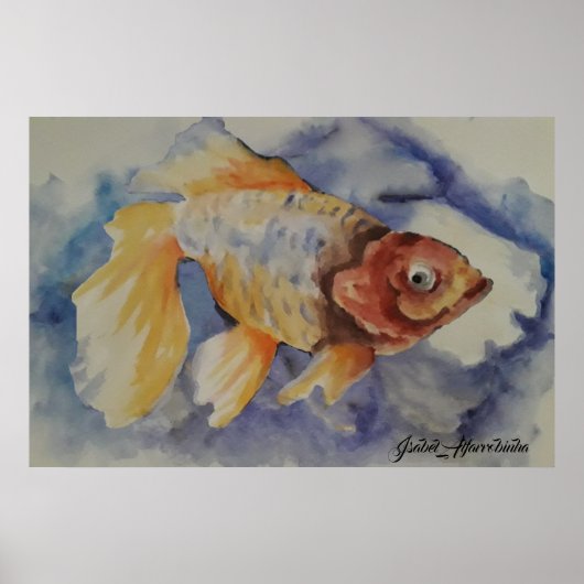 POSTER GOLDFISH DE COULEUR D'EAU (Devant)