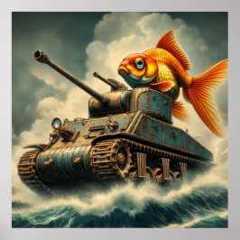 poster "Goldfish Tank Adventure"