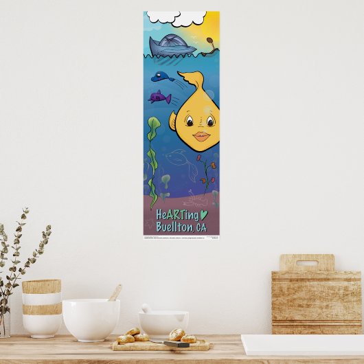 Poster - Goldie Fish - Buellton.Art (Keuken)