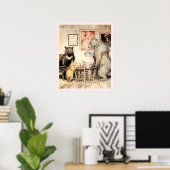 Poster Goldilocks et les trois ours par Arthur Rackham (Bureau à domicile)