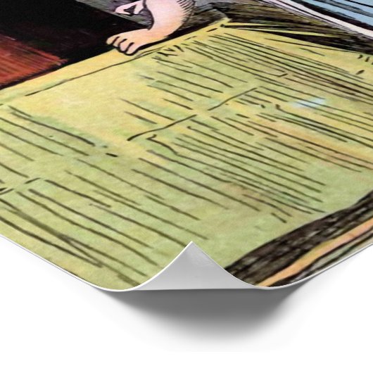 Poster Goldilocks Trouve l'Illustration de Nourriture Vin (Coin)