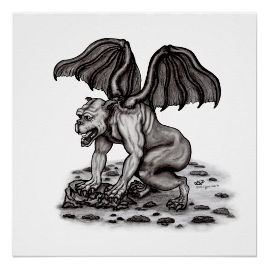 Poster Golem Gargoyle (Devant)