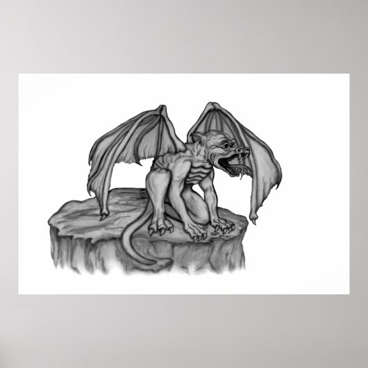 Poster Golem Gargoyle (Devant)