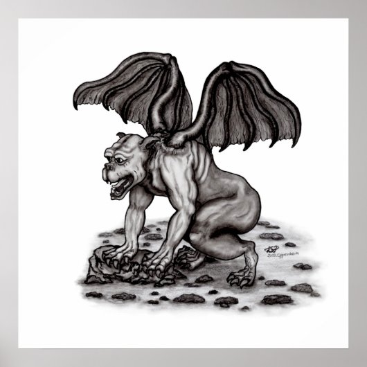 Poster Golem Gargoyle (Devant)