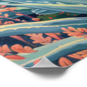 Poster Goleta California Père Noël Barbara Isla Vista Vin (Coin)