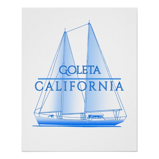Poster Goleta Voile Naution de Voile Marin (Devant)