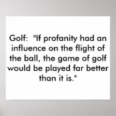 Poster Golf (Devant)