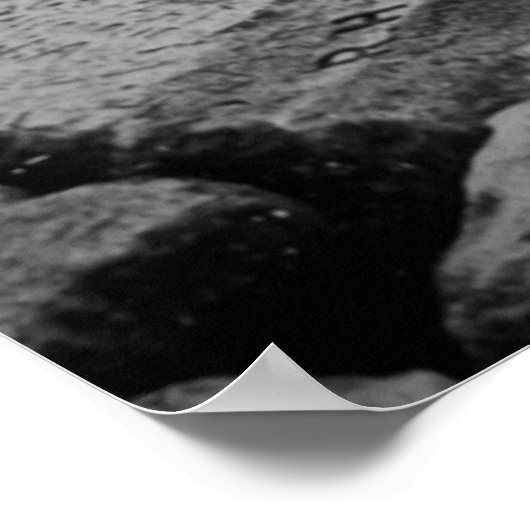 Poster Golf à la Pyramide Noir et Blanc (Coin)