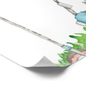 Poster Golf A Little Putter Baby Shower Welcome Sign (Coin)