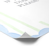 Poster Golf baby shower Diaper Raffle sign (Coin)