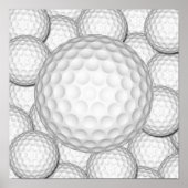 Poster Golf Balls Collage (Devant)