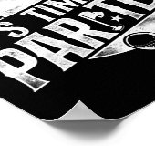 Poster Golf C'Est L'Heure De Jeter Un Tee Pun (Coin)