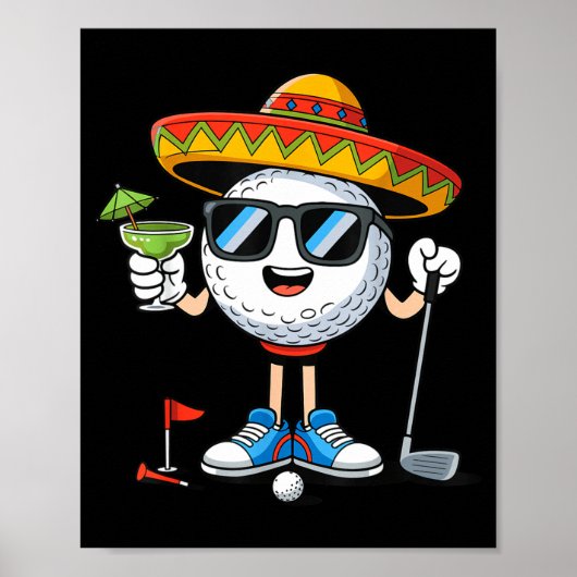 Poster Golf cinq mai golfing  (Devant)