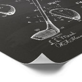 Poster Golf Club 1910 Patent Art - Chalkboard (Coin)