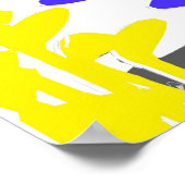 Poster Golf Clubs Abstrait - Original Golf Art Imprimer (Coin)