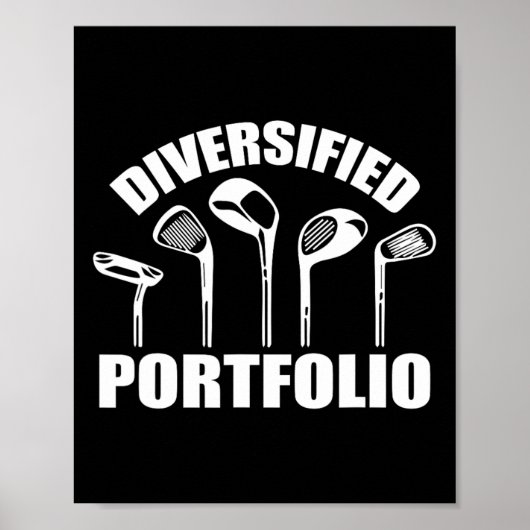 Poster Golf Diversification Portfolio Funny Business Entr (Devant)