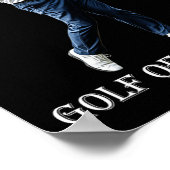 Poster Golf Drôle d'Amérique Donald Trump (Coin)