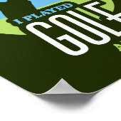 Poster Golf Drôle Dire Pour Les Golfeurs (Coin)