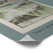 Poster Golf en Irlande 1894 Vintage (Coin)