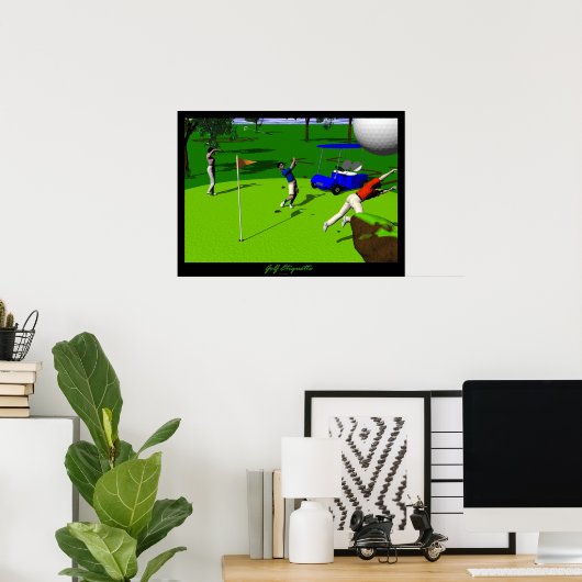 Poster Golf Etiquette (Bureau à domicile)