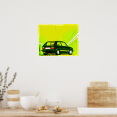 Poster Golf GTi MkI Green (Cuisine)