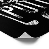 Poster Golf Kiss My Putt Pun (Coin)