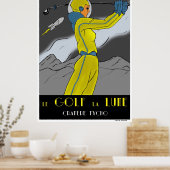 Poster Golf la Lune (Cuisine)
