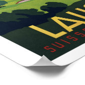 Poster Golf Lausanne Suisse ~ Vintage voyage (Coin)