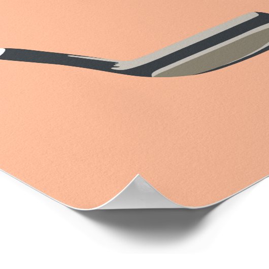 Poster Golf Orange (Coin)