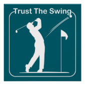 Poster golf player (Devant)