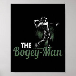 Poster Golf Pun Vintage Le Bogey-man Golfeur Golf Sport