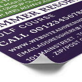 Poster Golf Putt, GoIf Leçon Publicité (Coin)