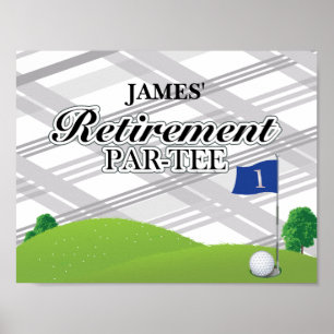 Poster Golf Retirement Party