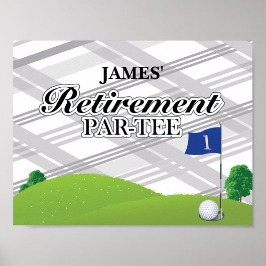 Poster Golf Retirement Party (Voorkant)