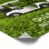 Poster Golf Sauvez la date Tournoi de golf avec drapeau a (Coin)