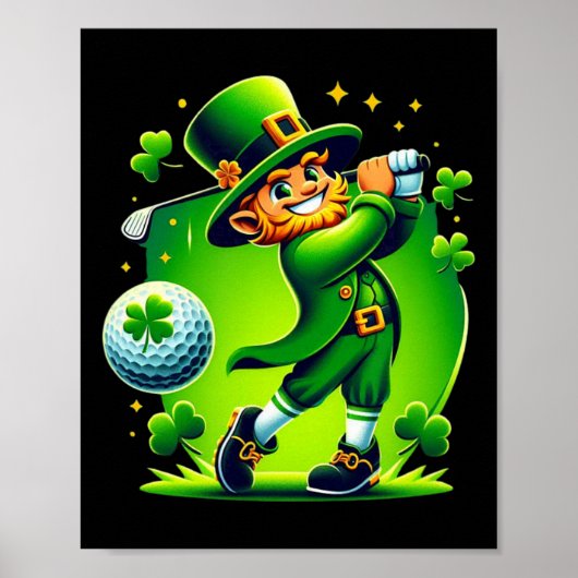 Poster Golf St Patrick Golf Golf irlandais (Devant)