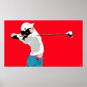 Poster Golf Swing - Original Golf Art Print