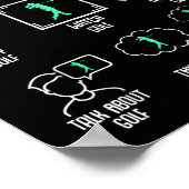 Poster Golf Things I Do In My Spare Time Golfer Kids Boys (Coin)