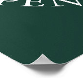 Poster Golf Tournament Classic Event Emerald Green Sign (Coin)