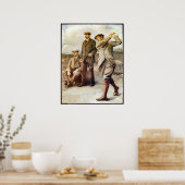 Poster Golf vintage (Cuisine)