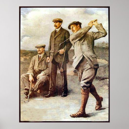 Poster Golf vintage (Devant)