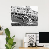 Poster Golf vintage, années 1890 (Bureau à domicile)