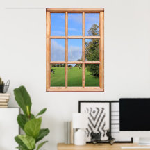 Golf Vue depuis une fenêtre