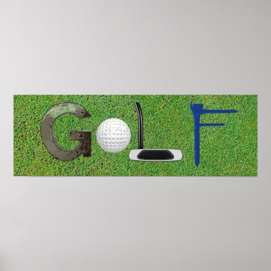 Poster Golfafbeeldingen (Voorkant)