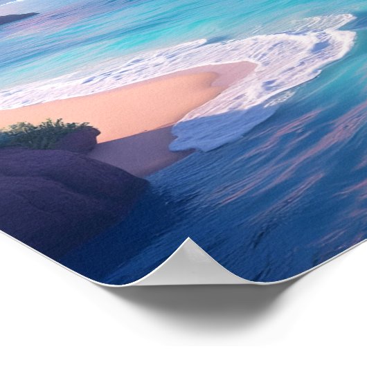 Poster Golfe de l'Amérique dans les pastels (Coin)