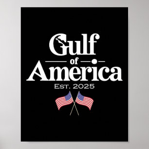 Poster Golfe Des États-Unis D'Amérique Est 2025 Usa Amer