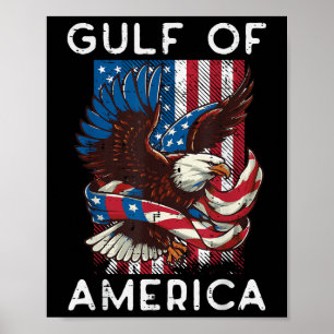 Poster Golfe des États-Unis Drapeau américain Hommes Femm