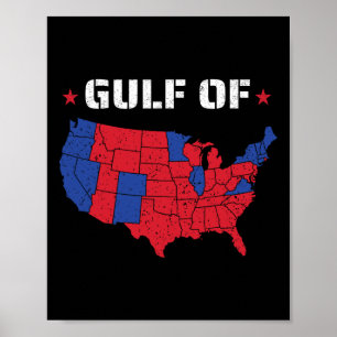 Poster Golfe Des États-Unis Drôle Drôle Usa 1