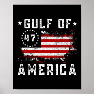 Poster Golfe Des États-Unis Drôle Usa Drapeau Pour Hommes