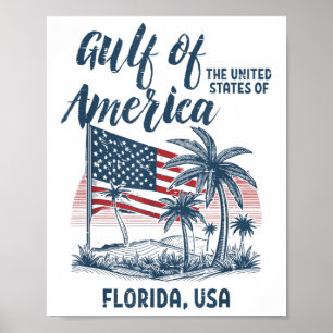 Poster Golfe Des États-Unis Floride Hommes Femmes Enfants